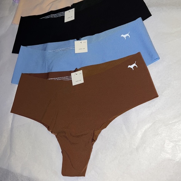 (S) 5pk Victoria's Secret PINK No Show Cheeky Panties - Picture 2 of 9